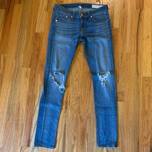 RAG&BONE Ripped Skinny Jeans